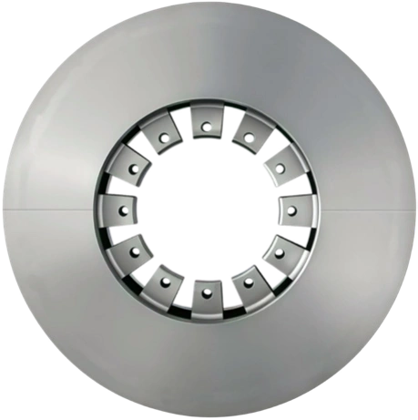 Axle-mounted EMU brake disc series for passenger train and rail transit export applications